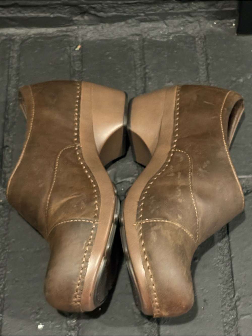 Dansko Women’s Brown Leather Slip-On Comfort Shoe - Picture 2 of 7